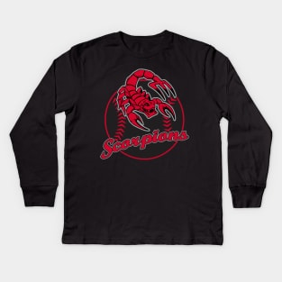 Scorpions Baseball Logo Kids Long Sleeve T-Shirt